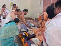Uttar Bharat Yatra 2025 - Surat Camp, Day 2 (06 March 2025). Teertha Vitarana